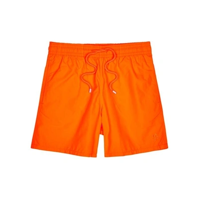 Shop Vilebrequin Moorea Orange Swim Shorts