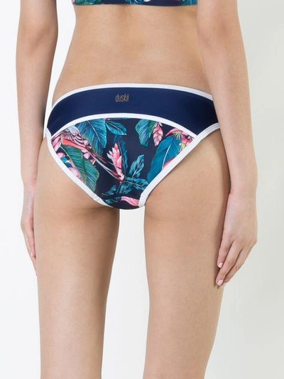 Shop Duskii Tropical Print Bikini Bottom In Multicolour