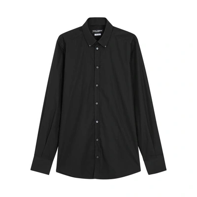 Shop Dolce & Gabbana Black Cotton Shirt