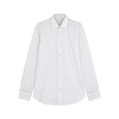 Shop Paul Smith Soho Glasses-print Cotton Shirt In White