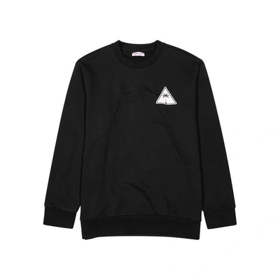 Shop Palm Angels Palm Icon Black Cotton Sweatshirt
