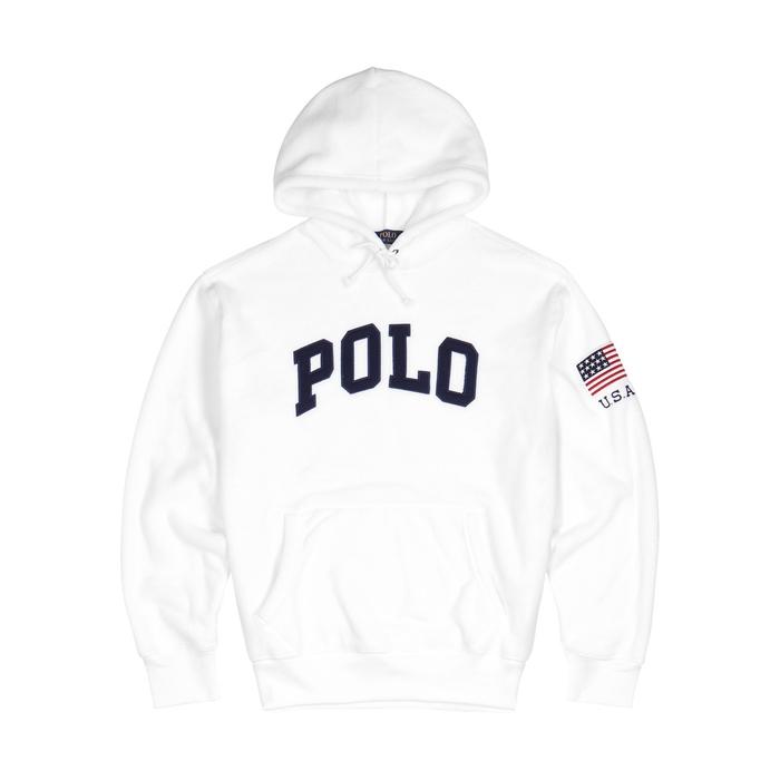 ralph lauren white fleece