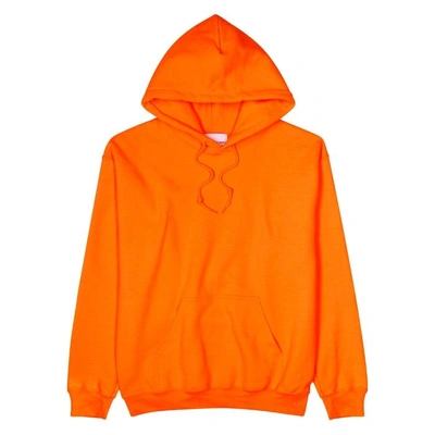 Shop Mki Miyuki Zoku Orange Hooded Cotton-blend Sweatshirt