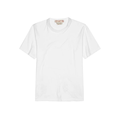 Shop Marni Magdalena Printed Cotton T-shirt In White