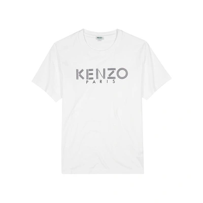 Shop Kenzo Logo-print Cotton T-shirt In White