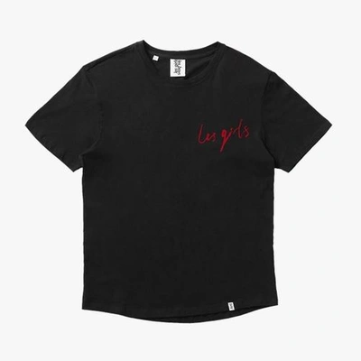 Shop Les Girls Les Boys Graphic T-shirt - #5 (les Girls Small) In Black