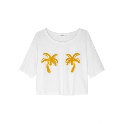 Shop A.l.c White Palm Tree-embroidered T-shirt