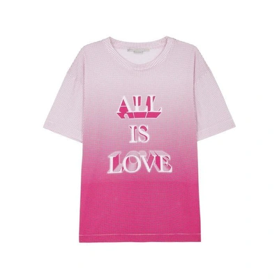 Shop Stella Mccartney All Is Love Dégradé Cotton T-shirt