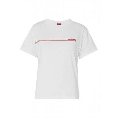 Shop Kitri Winner Cotton T-shirt In White
