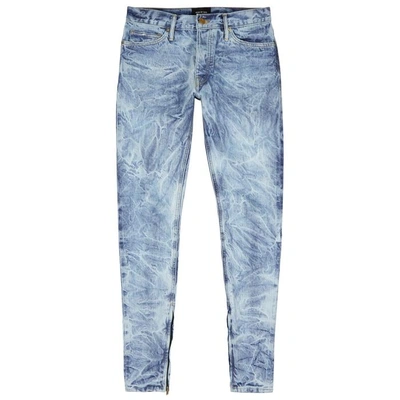 Shop Fear Of God Holy Water Blue Skinny Jeans In Light Blue