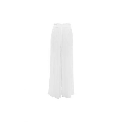 Shop House Of Dagmar Vick Woven Trousers In Off White