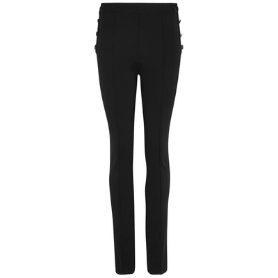 Shop Givenchy Black Flared-leg Stretch-jersey Trousers