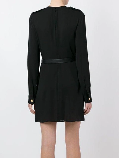 Shop Dsquared2 'military' Dress In Black
