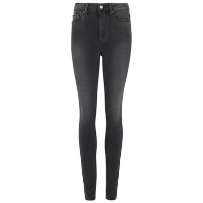Paige Hoxton Dark Grey Skinny Jeans | ModeSens