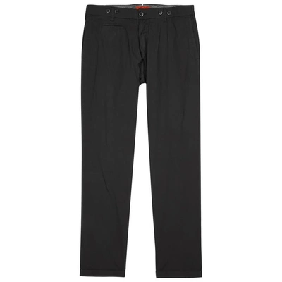 Shop Barena Venezia Black Stretch Cotton Trousers