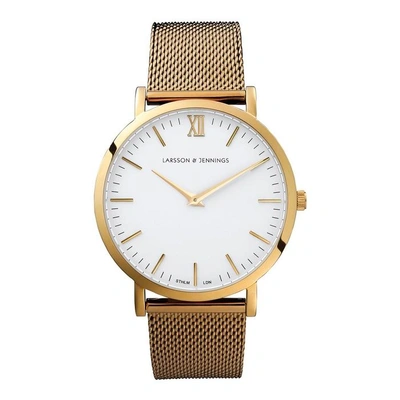 Shop Larsson & Jennings Chain Metal Gold-plated Watch