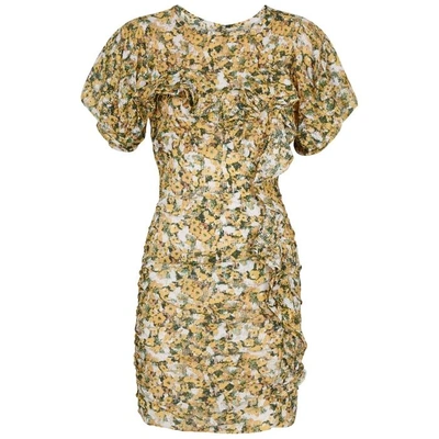 Shop Isabel Marant Face Floral-print Gauze Dress