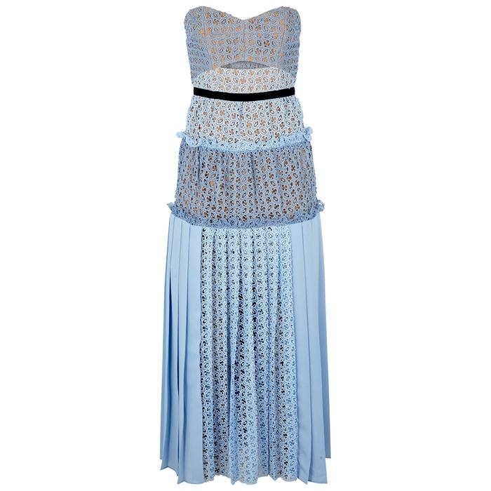 baby blue bandeau dress
