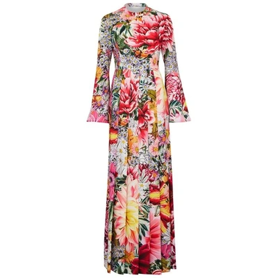 Shop Mary Katrantzou Desmine Floral-print Crepe Maxi Dress