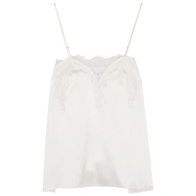 Shop Cami Nyc The Sweetheart Cream Silk Charmeuse Top In White