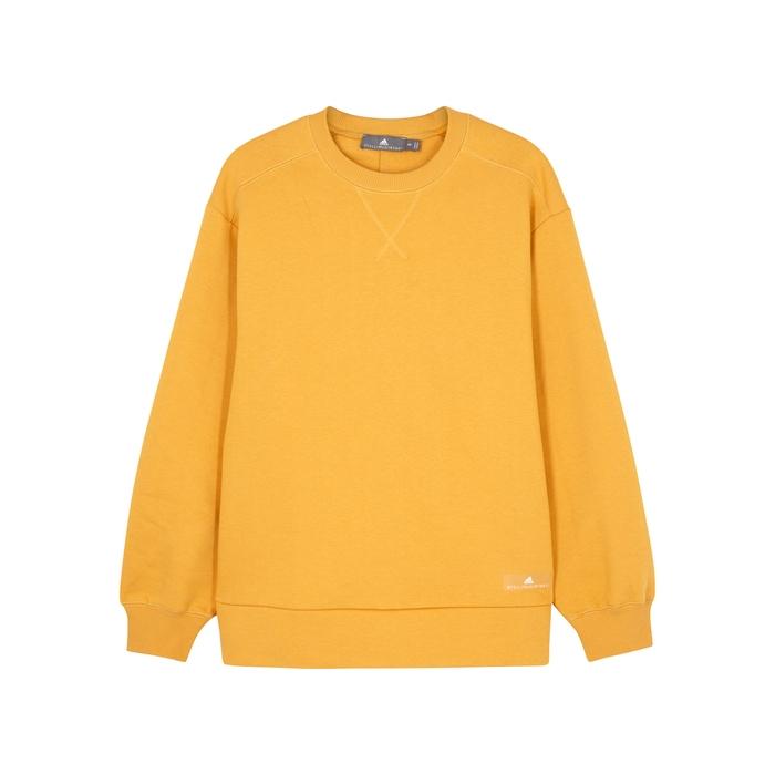 Adidas By Stella Mccartney Adidas X Stella Mccartney Comfort Cotton-blend  Sweatshirt In Yellow | ModeSens