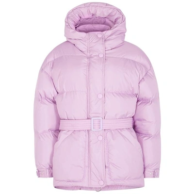 Shop Ienki Ienki Michelin Hooded Shell Bomber Jacket In Pink