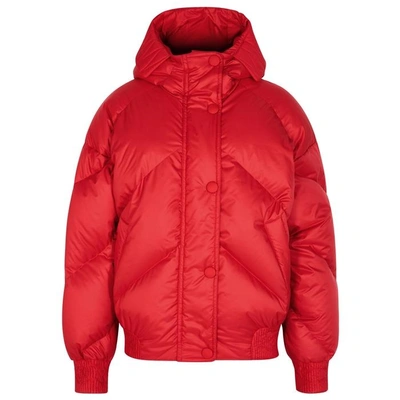 Shop Ienki Ienki Dunlop Quilted Shell Bomber Jacket In Red