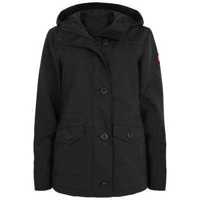 Shop Canada Goose Reid Hooded Shell Jacket In Black
