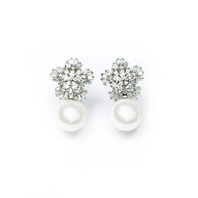 Shop Apples & Figs Arlene Pearl Cluster Earrings