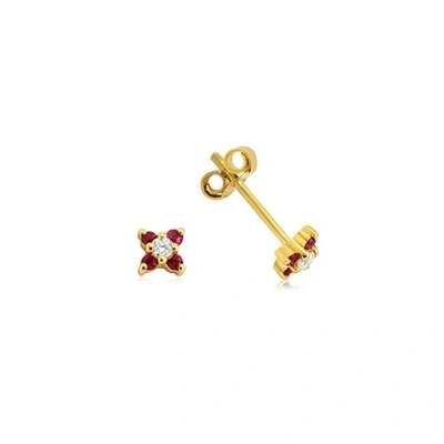 Shop Gfg Jewellery Seraphina Ruby Earrings - Studs