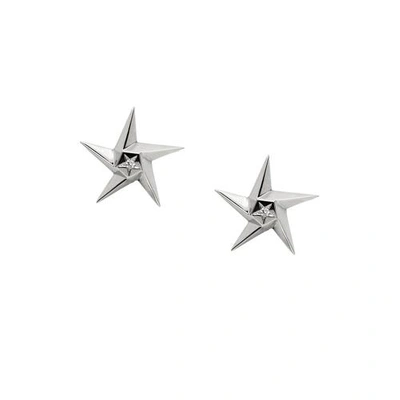 Shop Daou Jewellery White Star Earrings