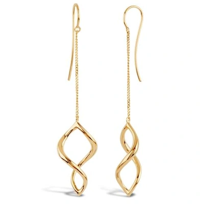 Shop Dinny Hall Gold Twist Small Chain Drop Earrings