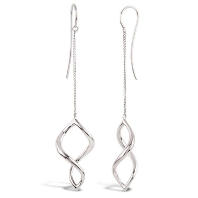 Shop Dinny Hall Silver Twist Small Chain Drop Earrings