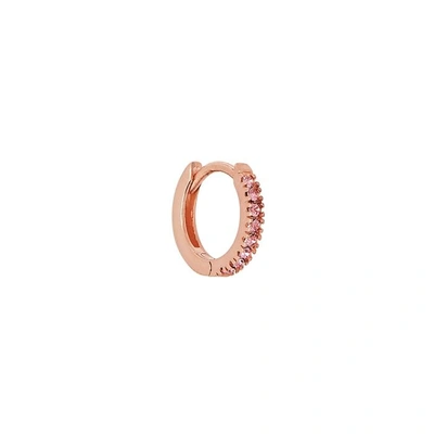 Shop Rosie Fortescue 18kt Rose Gold-plated Hoop Earring