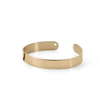 Shop Ekria Tres Cuff In Yellow Gold
