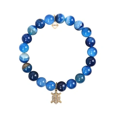 Shop Meme London Tropical Turtle - Blue Marble With Gold