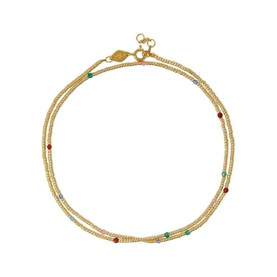 Shop Anni Lu Juvel 18kt Gold-plated Beaded Necklace