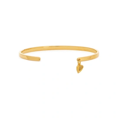 Shop Missoma Folded Heart 18ct Gold Vermeil Bracelet