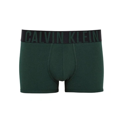 Calvin Klein Intense Power Stretch-cotton Boxer Briefs In Dark Green |  ModeSens