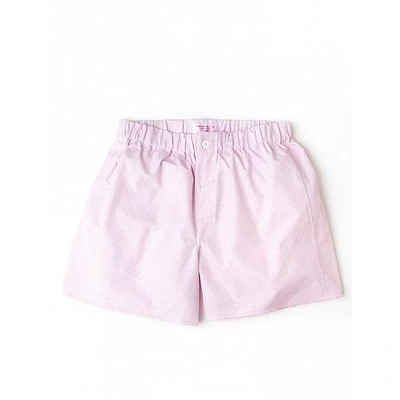 Shop Emma Willis Pink Check - Patchwork Boxer Shorts