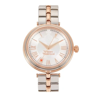 Shop Vivienne Westwood Farringdon Two-tone Watch In Silver