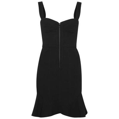 Shop Isabel Marant Jayme Black Cotton-blend Dress