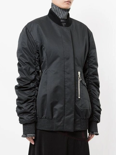 Shop Ellery Cars And Races Bomber Jacket In Black