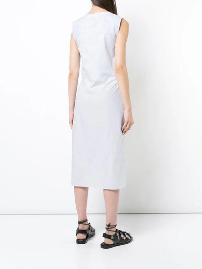 Shop Alexander Wang T Tie Front Midi Dress In White