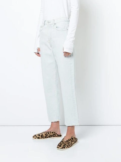 Shop Proenza Schouler Pswl Cropped Straight Jeans In Neutrals