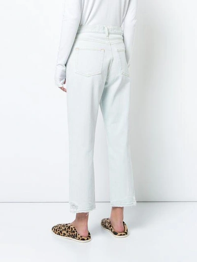 Shop Proenza Schouler Pswl Cropped Straight Jeans In Neutrals