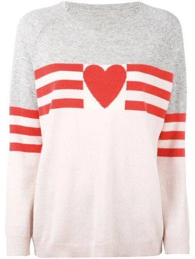 Shop Chinti & Parker Cashmere Love Heart Sweater