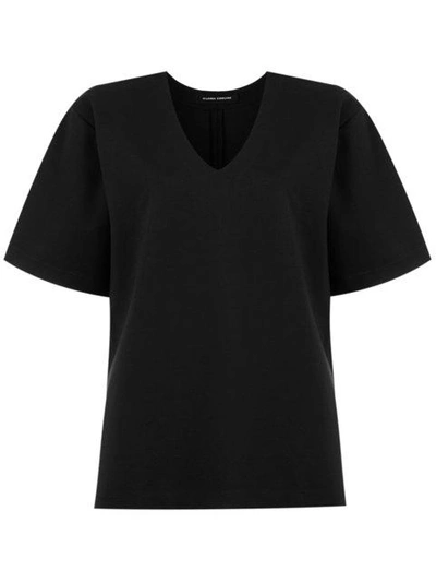 Shop Gloria Coelho Bell Sleeves Blouse In Black