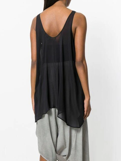 Shop Lost & Found Oversized Tank Top In Black