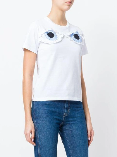 Shop Vivetta T-shirt Mit Rüschen - Weiss In White